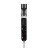 Neomounts ds22-840bl6 bureaucontactdoos met klem en usb-c en usb-a poorten - quick-charge 3-voudige stekkerdoos met usb (zwart, 3x stekker, 2x usb-c, 1x usb-a) - afbeelding 3