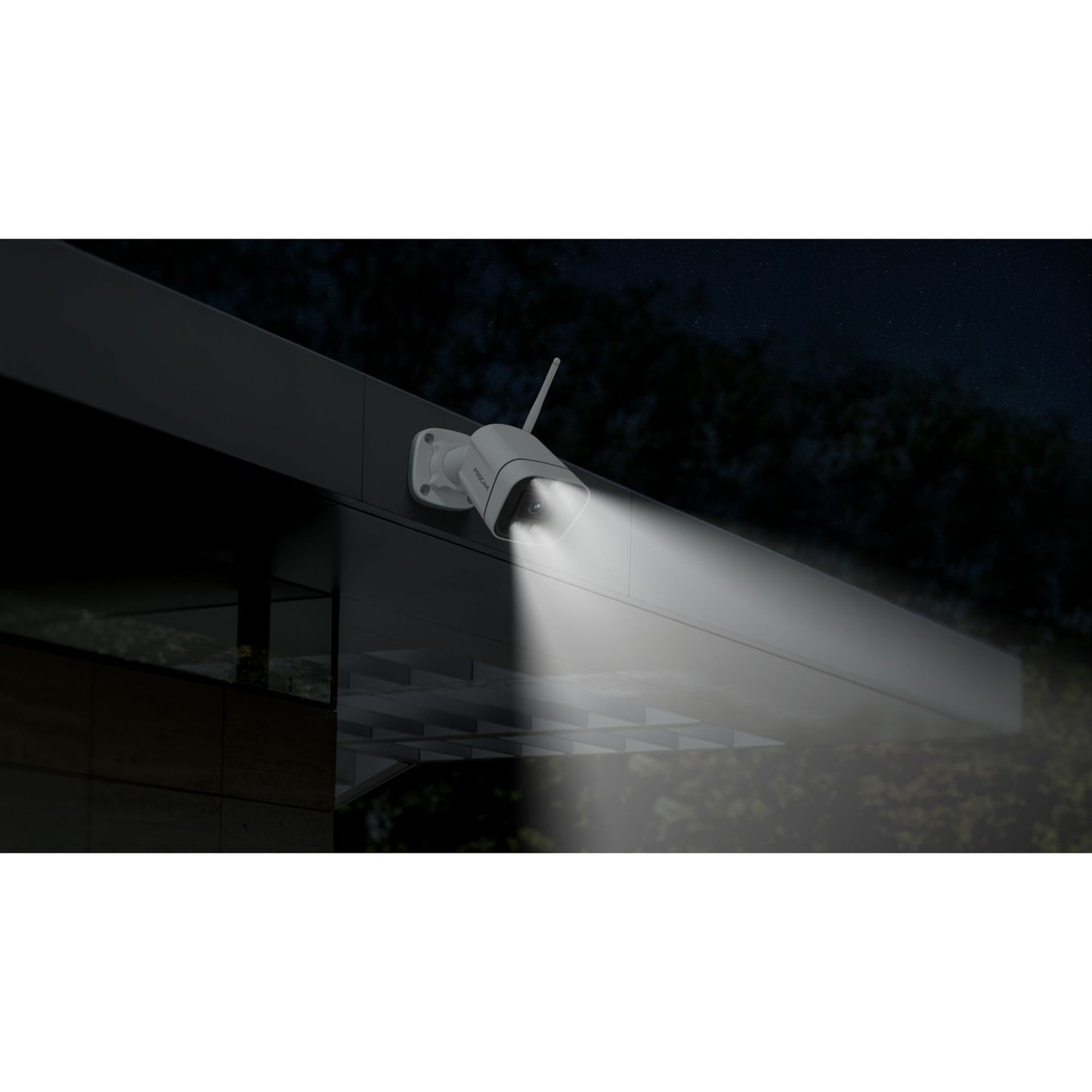 Foscam v8p, 4k 8mp dual-band wifi beveiligingscamera (wit, met geluid- en lichtalarm)