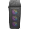Antec ax20 midi tower behuizing (zwart | 3x usb-a | tempered glass)