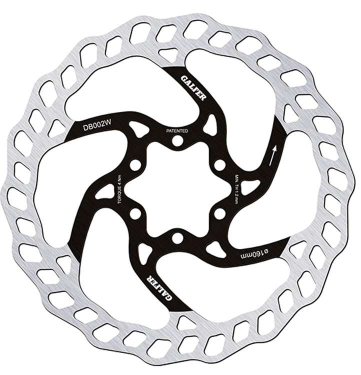 Galfer bike wave® fixed mtb 6-bolt disc rotor