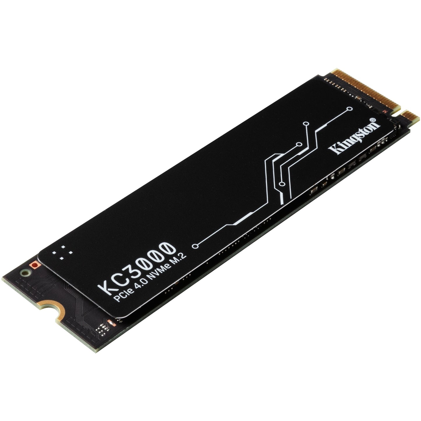 Kingston kc3000 512 gb ssd (zwart, skc3000s 512g, pcie 4.0 nvme, m.2 2280)