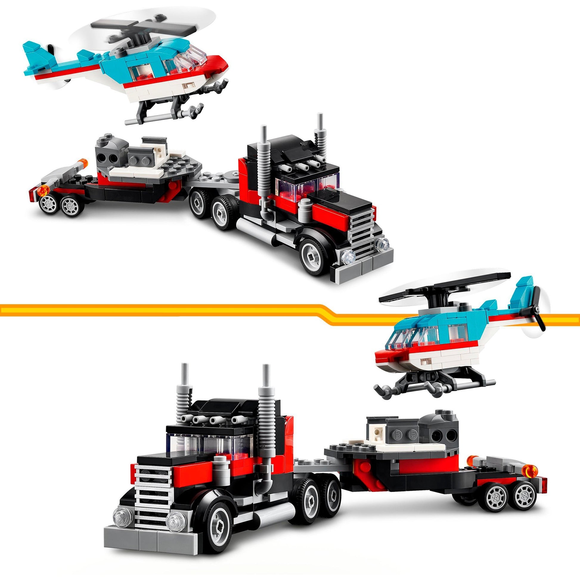 Lego creator 3in1 truck met helikopter - 31146
