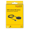 Delock usb condenser microphone omnidirectional for conferences microfoon (zwart)