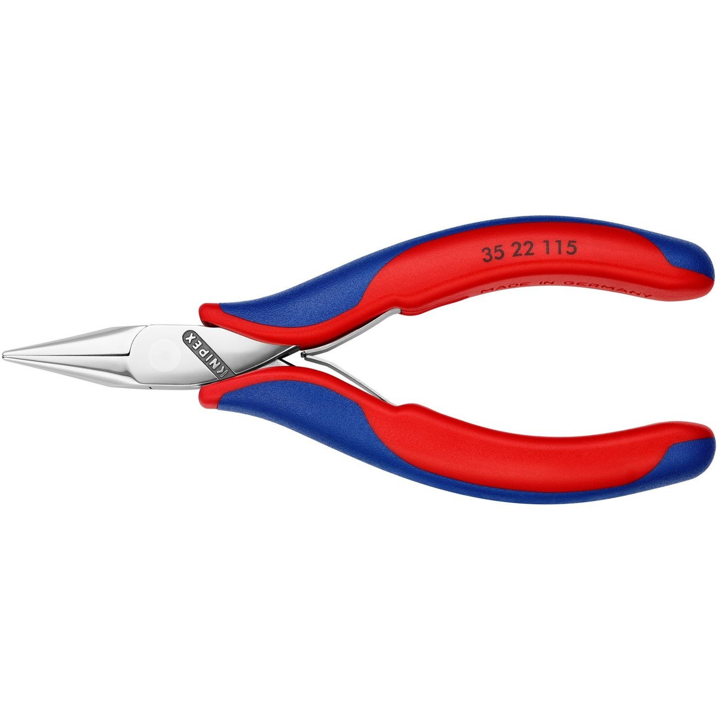 Knipex elektronica-grijptang 3522115 elektronica-tang (rood blauw)