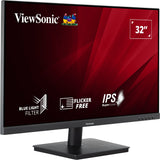 Viewsonic va3209-2k-mhd 31.5 monitor (zwart, 2x hdmi, 1x displayport, sound) - afbeelding 1