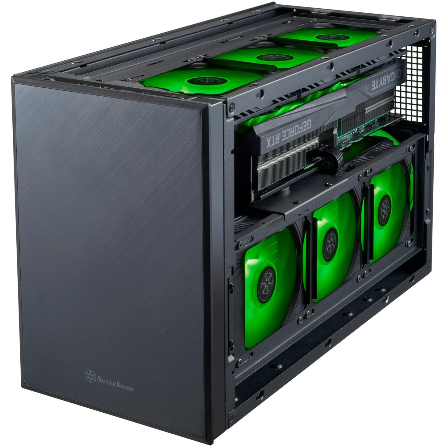 Silverstone sugo 17 mini tower behuizing (zwart | 2x usb-a | 1x usb-c)