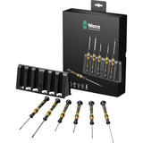 Wera micro esd schroevendraaierset met rek (zwart geel, 6-delig) - afbeelding 1