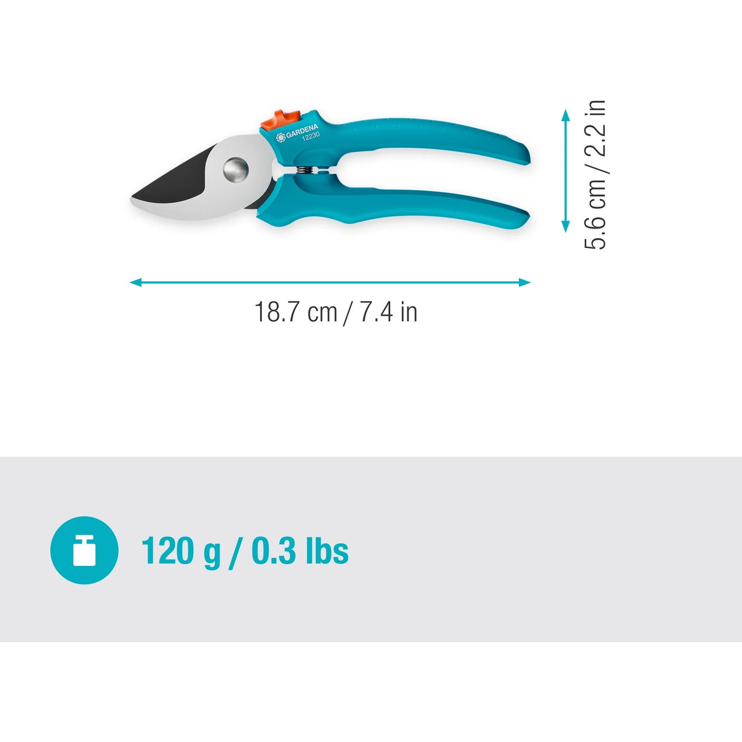 Gardena snoeischaar easycut (turquoise)