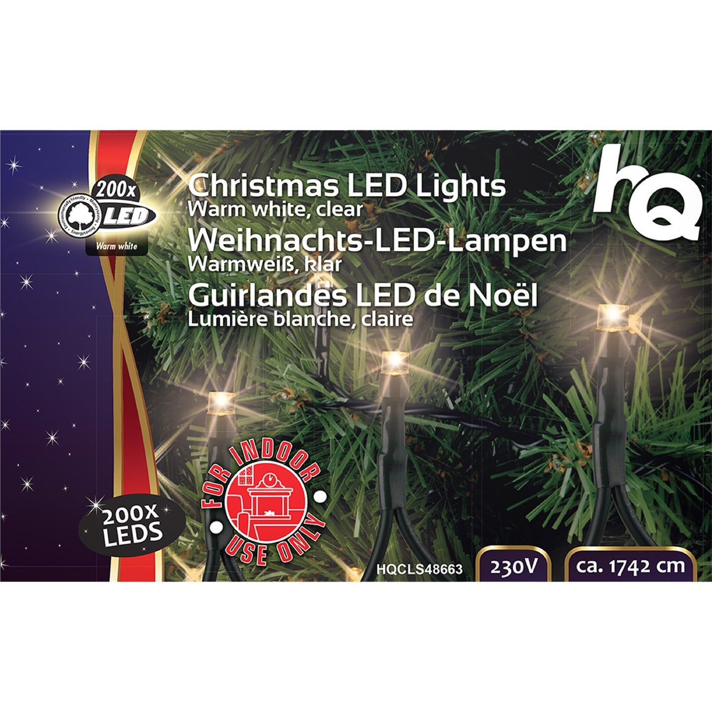 Kerstverlichting 200 led warm wit 17,4m sfeerverlichting