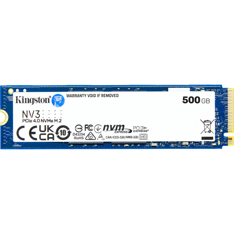 Kingston nv3 500 gb ssd (snv3s 500g, pcie 4.0 x4, nvme, m.2 2280)