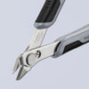 Knipex electronic super knips esd 78 13 125 esd elektronica-tang (grijs)
