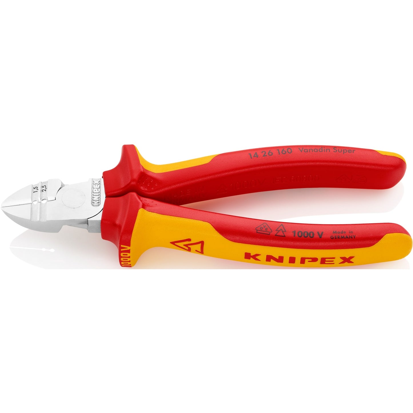 Knipex diagonale striptang 1426160 kniptang (rood geel)