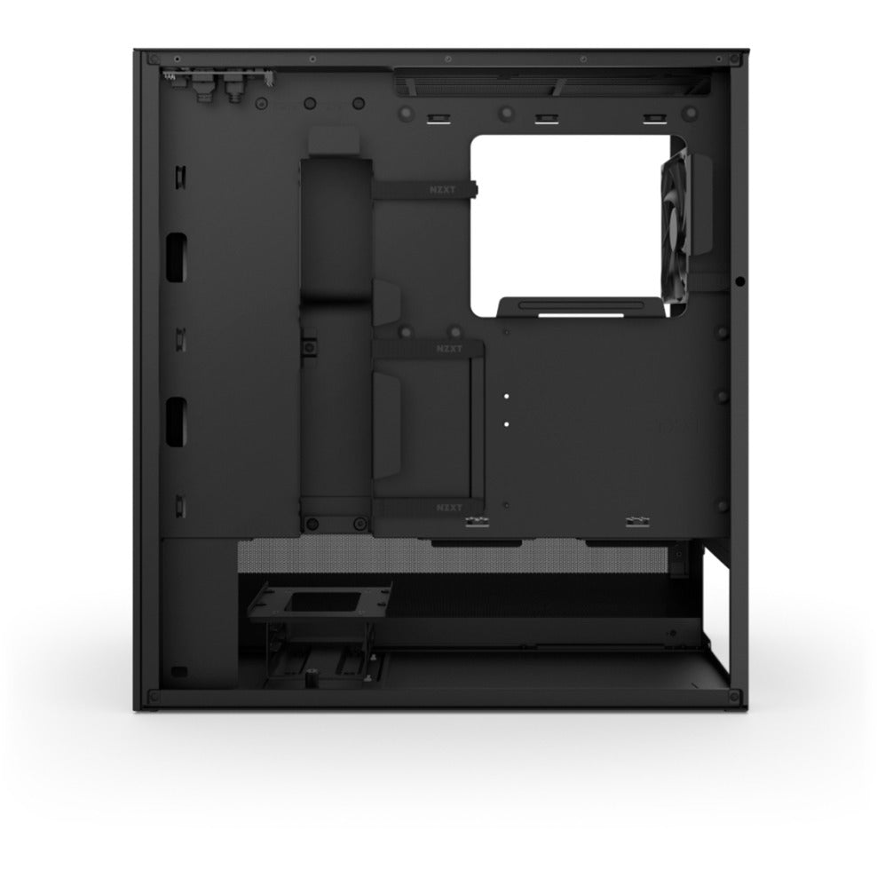 Nzxt h5 flow rgb v2 midi tower behuizing (zwart | 1x usb-a | 1x usb-c | rgb | tempered glass)
