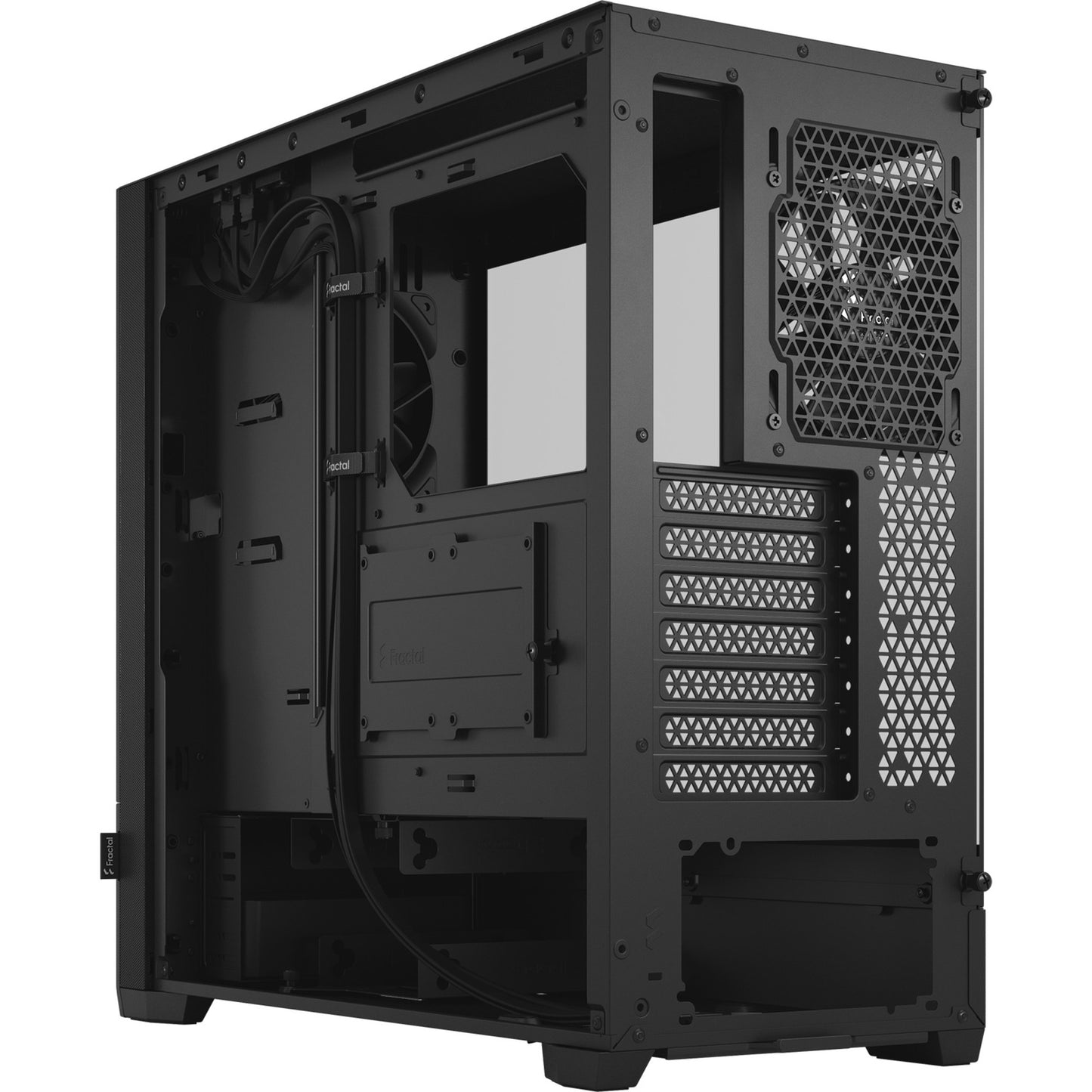 Fractal design pop silent black tg clear tint midi tower behuizing (zwart | 2x usb-a | tempered glass)