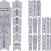 Unleazhed unscratch frame protector film - runes of shred black matt