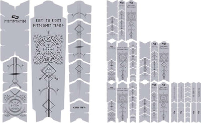 Unleazhed unscratch frame protector film - runes of shred black matt