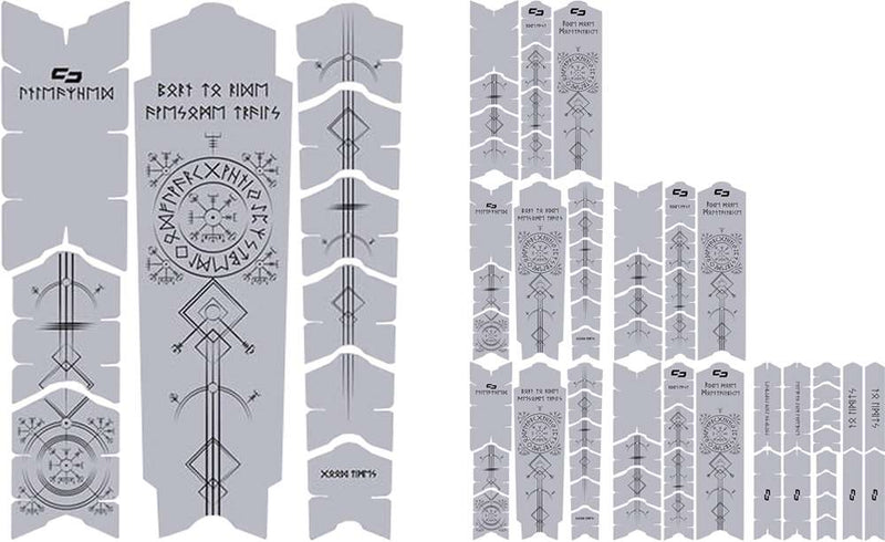 Unleazhed unscratch frame protector film - runes of shred black matt