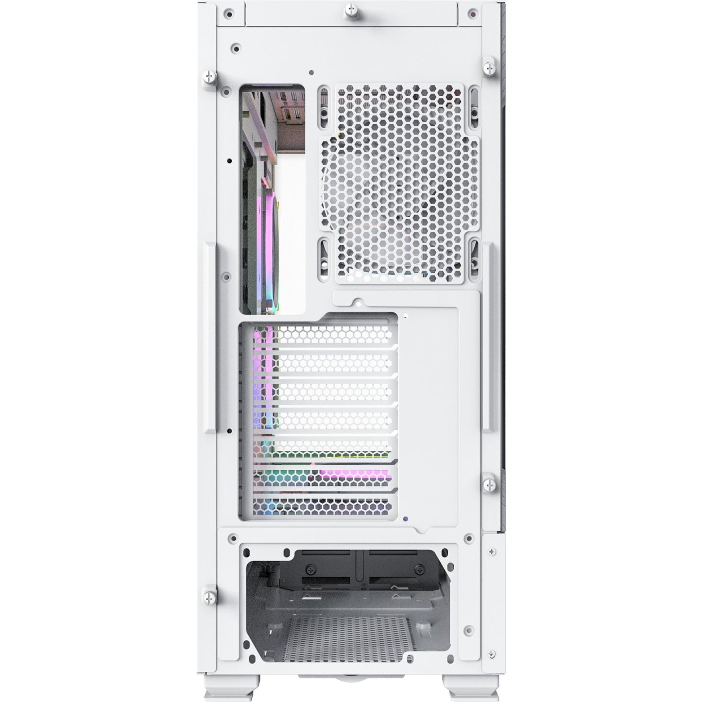 Montech sky two midi tower behuizing (wit | 2x usb-a | 1x usb-c | window)