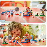Lego super mario - mario kart - interactieve mario en standaardkart constructiespeelgoed (72043) - afbeelding 2