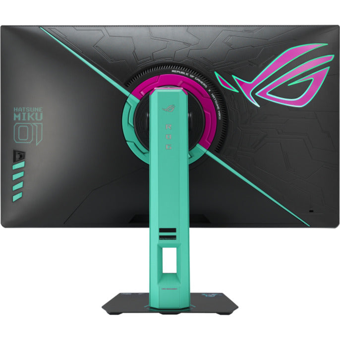 Asus rog strix xg27acmeg-g hatsune miku edition 27 gaming monitor (zwart turquoise, 260 hz, hdmi, displayport, usb-c, amd free-sync)