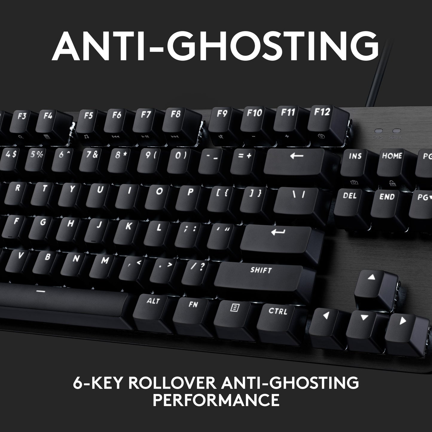 Logitech g413 tkl se mechanisch gaming toetsenbord (zwart, us-international lay-out (qwerty), gl tactile, 80% (tkl))