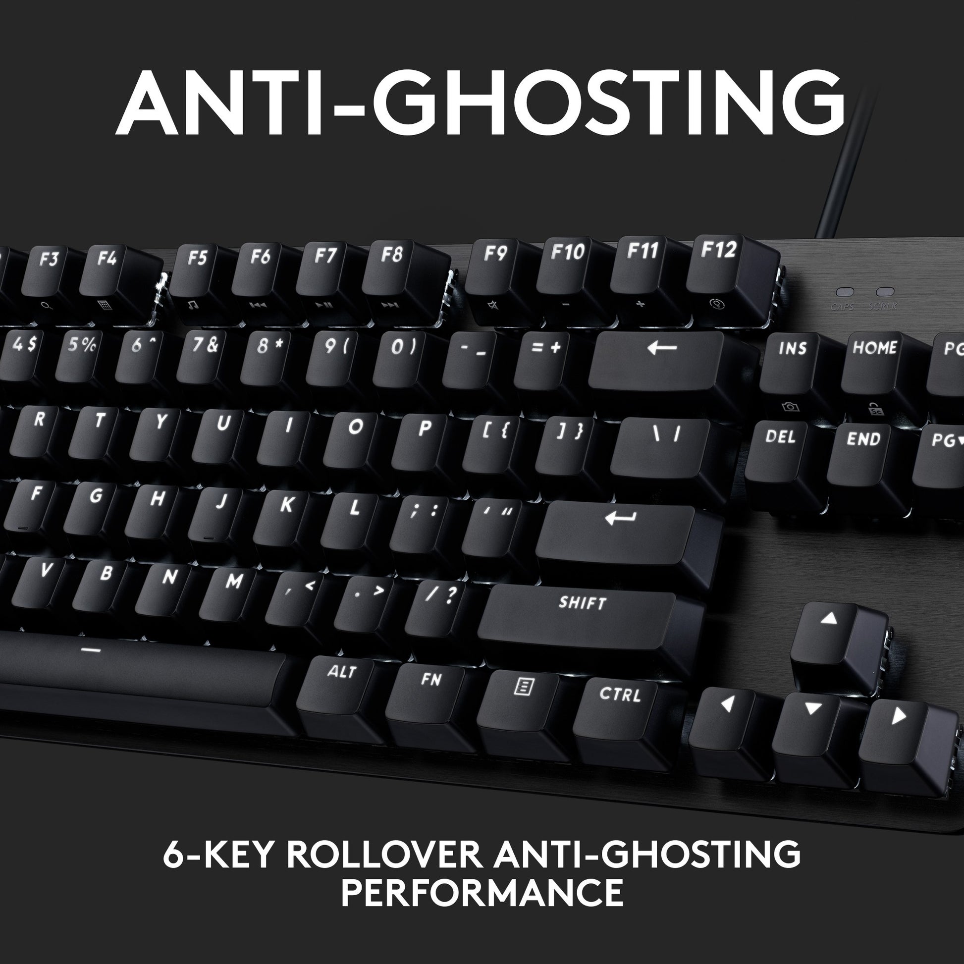 Logitech g413 tkl se mechanisch gaming toetsenbord (zwart, us-international lay-out (qwerty), gl tactile, 80% (tkl))