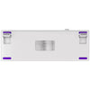 Lorgar kbp70mw, gaming toetsenbord (wit, us lay-out, logar toxic purple, 65%, rgb, hot-swappable, pbt double-shot, bluetooth 2.4ghz usb)