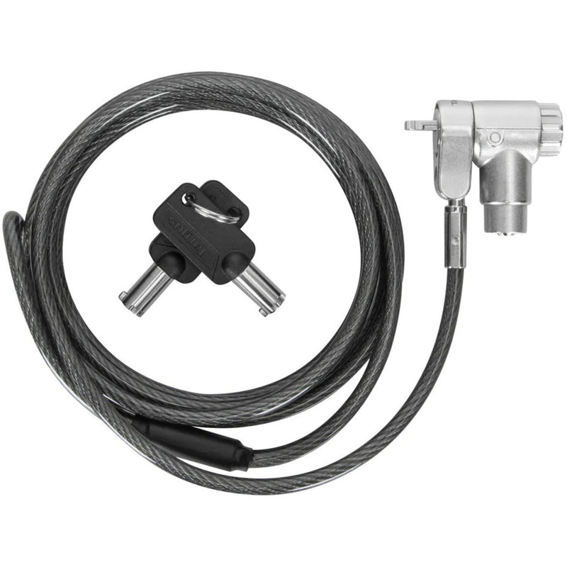 Targus defcon ultimate universal keyed cable lock with adaptable lock head diefstalbeveiliging