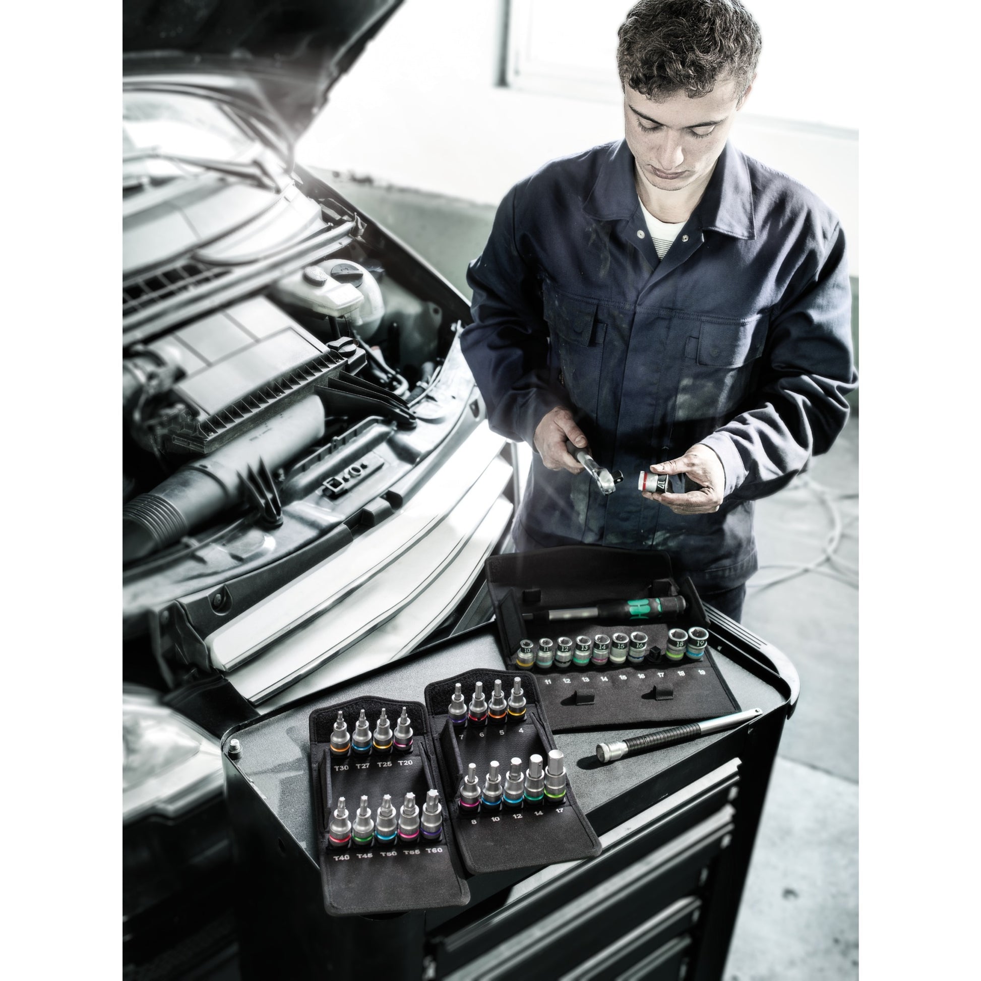 Wera 8790 hmc hf 1 zyklop steeksleutelinzet-set dopsleutel (10-delig)