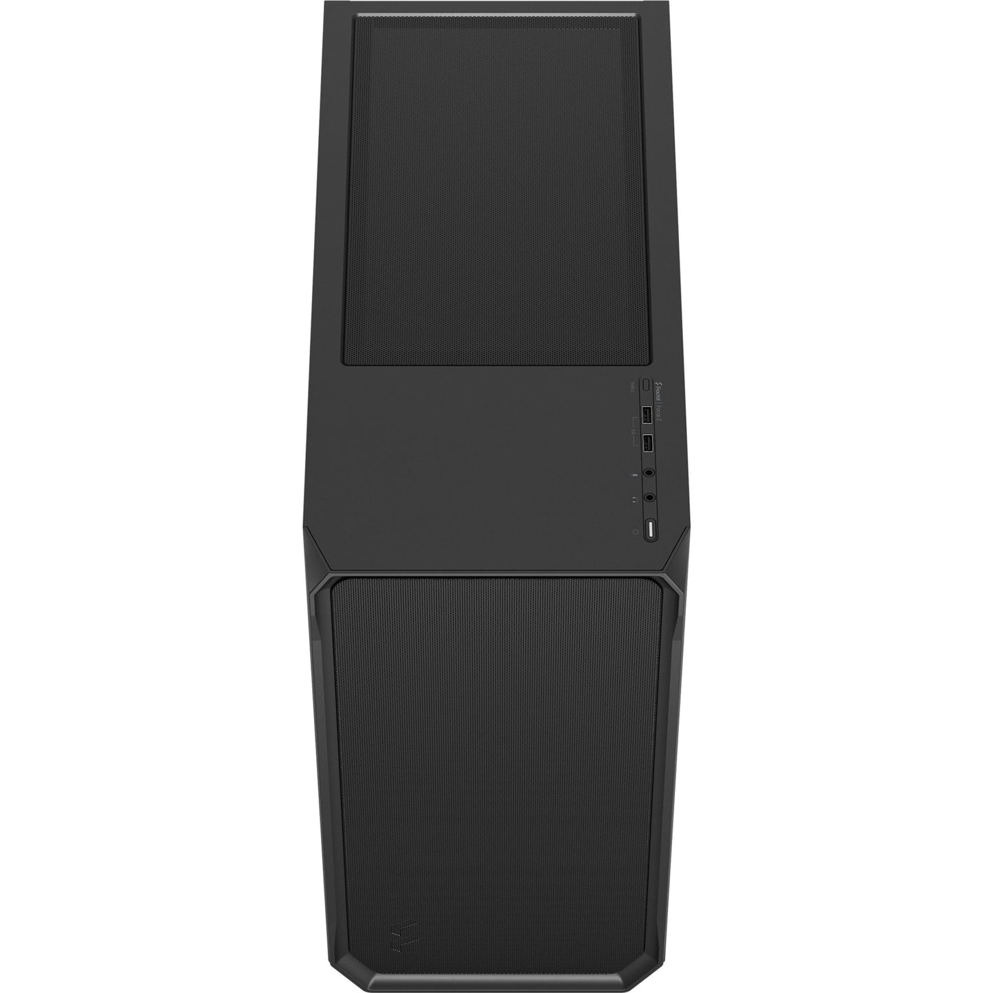 Fractal design focus 2 black solid midi tower behuizing (zwart | 2x usb-a)