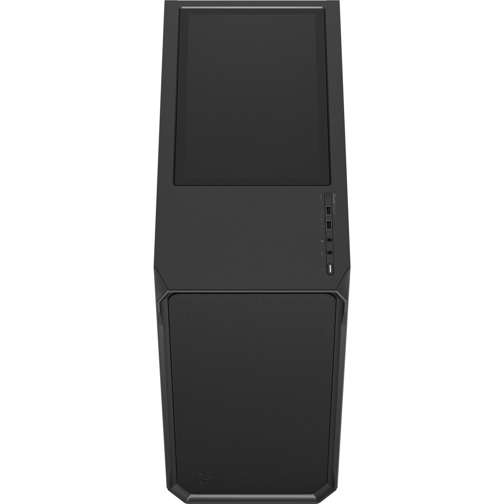 Fractal design focus 2 black solid midi tower behuizing (zwart | 2x usb-a)