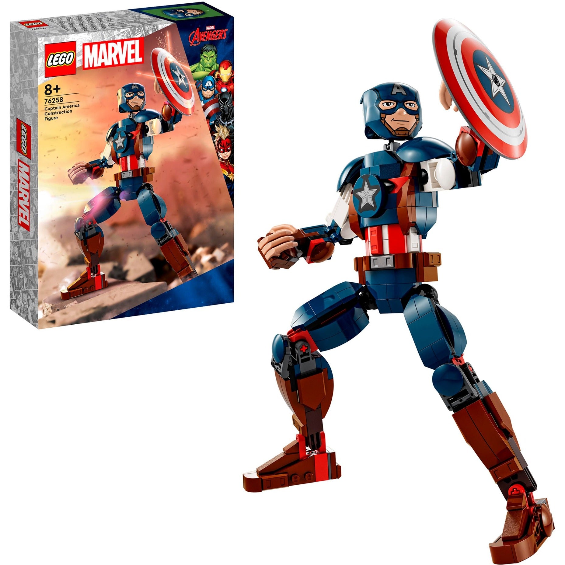 Lego super heroes 76258 captain america bouwfiguur