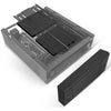 Silverstone sst-ml10b htpc behuizing (zwart | 2x usb-a)