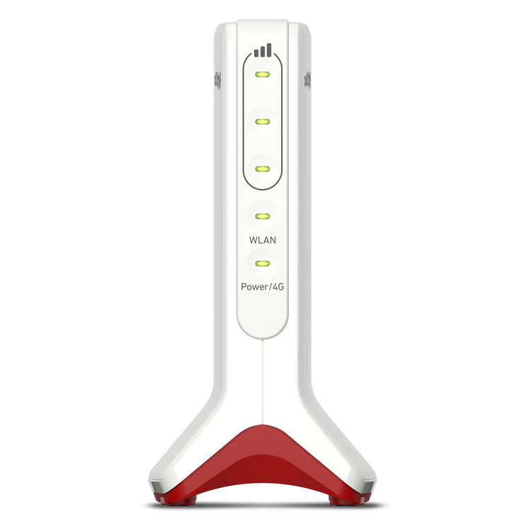 Fritz! box 6825 4g edition international wlan lte router (wit rood, mesh wi-fi, 4g 3g)