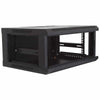 Dsi 4u wandkast met glazen deur server rack (zwart)