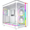 Montech king 95 pro midi tower behuizing (wit | 2x usb-a | 1x usb-c | rgb | tempered glass)
