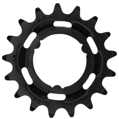 KMC Shimano tandwiel 17t, Chromoly Black