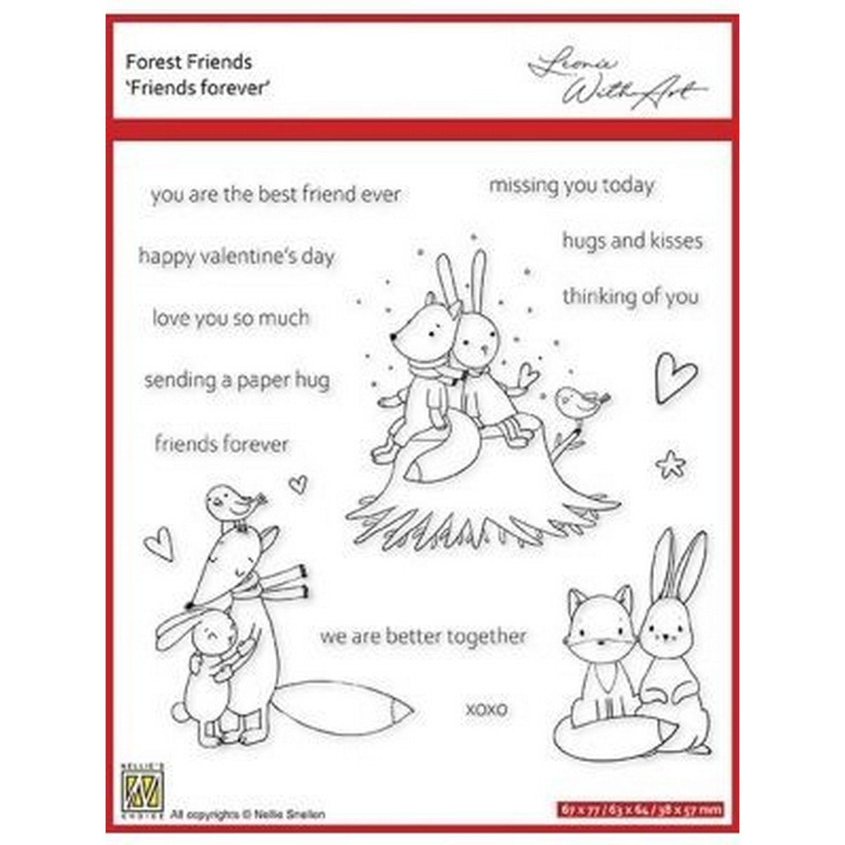 Nellie's choice • forest friends clear stempels friends forever