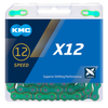 Kmc kette x12 chain x12 126 links aurora green