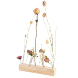 Esschert design bloemen en kruiden standaard hout 25x4x4cm ( exclusief bloemen ) - afbeelding 1
