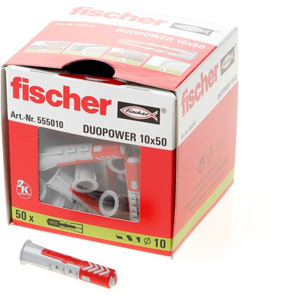 Fischer plug duopower 10x50mm (prijs per 50 stuks)