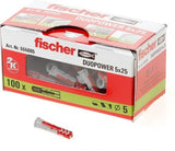 Fischer duopower 5x25 - 100 stuks - 535452 - afbeelding 1
