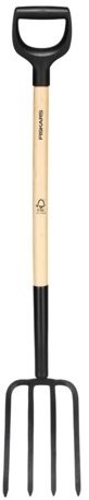 Fiskars solid spitvork met houten steel fsc – 1070676 - afbeelding 1