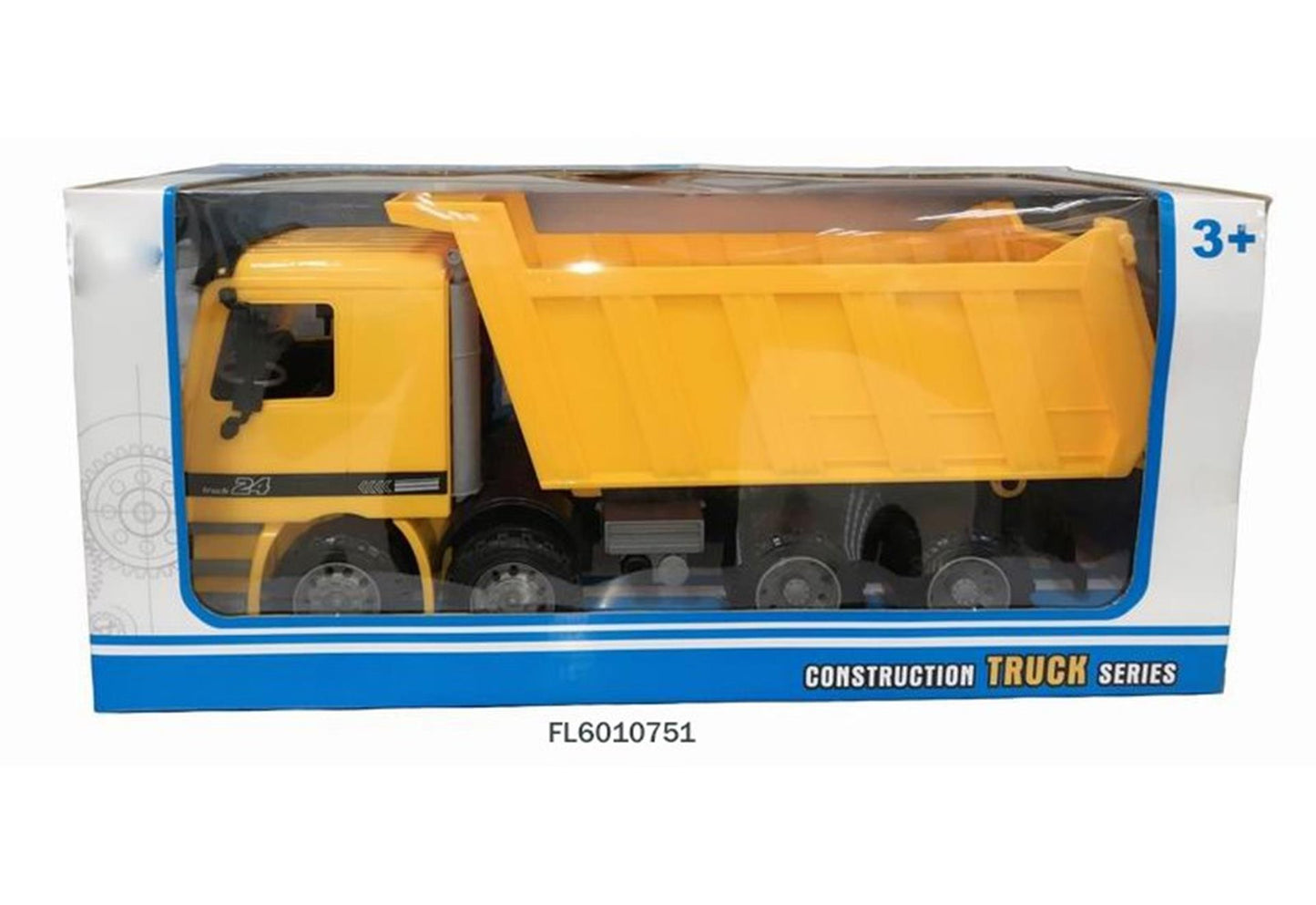 Aro kiepwagen geel 36cm in vensterdoos