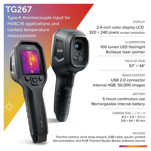 Flir tg267 warmtebeeldcamera