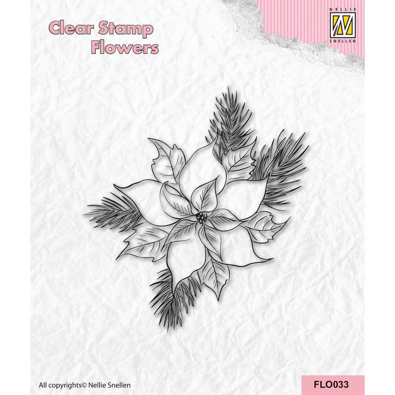 Nellie's choice • flower clear stempels poinsetta