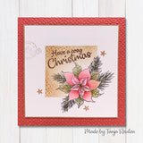 Nellie's choice • flower clear stempels poinsetta - afbeelding 2