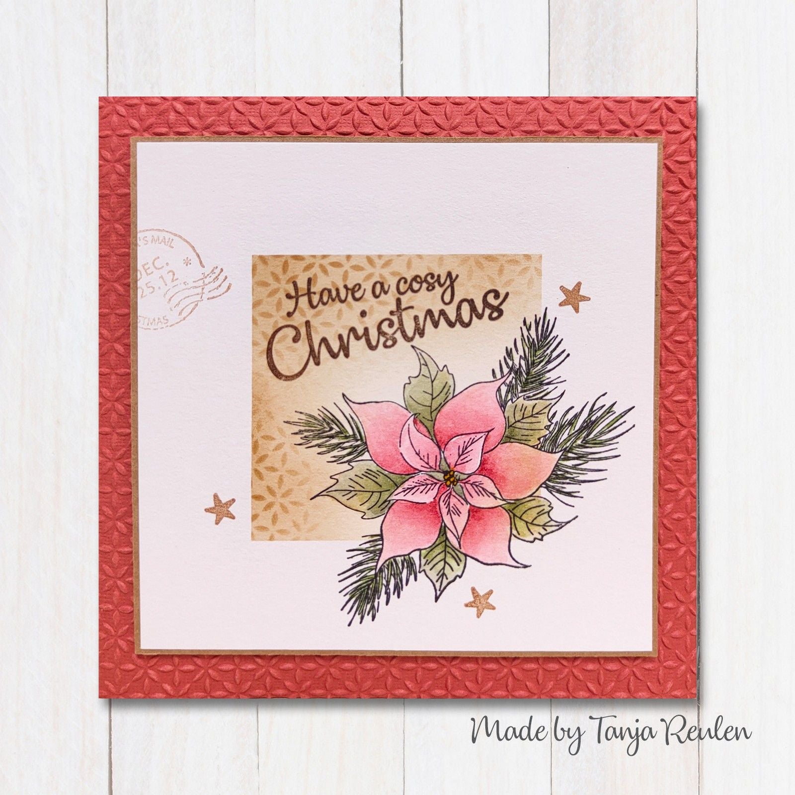 Nellie's choice • flower clear stempels poinsetta