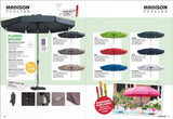 Madison parasol flores 300cm draai volant ecru - afbeelding 2
