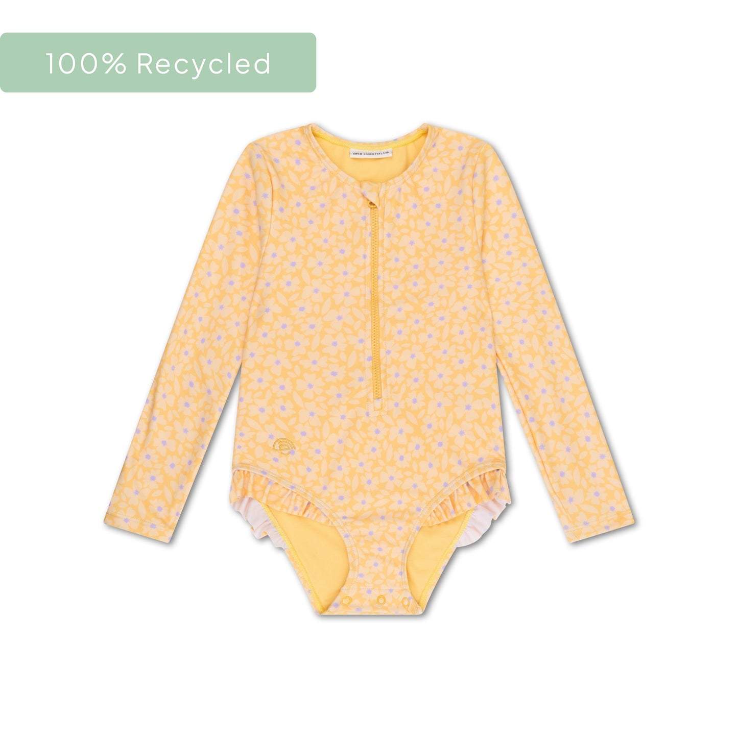 Florish | geel meisjes uv badpak met lange mouwen
